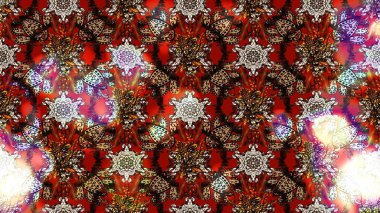 Kahverengi ve kırmızı renkte çiçekler. Yumuşak, bahar çiçekli arka plan. Raster çiçek desenli ve çiçekli..