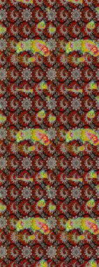 Çocuksu tasarım. Gri ve kahverengi arka planda. Tekstil, kumaş, ambalaj, hatıra defteri için hoş bir çiçek arkaplanı. Elle çizilmiş karalama çiçekleri ile Raster çizim deseni.