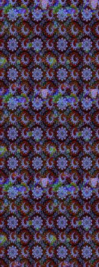 Çiçekli karalama şeklinde Raster çiçek deseni. Yumuşak, yaz çiçekli arka plan. Mavi ve kahverengi renkte çiçekler.