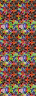 Süslü zentangle çizim dokusu, soyut çiçeklerle süslenmiş. Çiçek deseni duvar kağıdı, desen dolguları ve web sayfası arka planı için kullanılabilir. Şekillendirilmiş çiçekli çizim deseni.