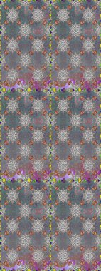 Sevimli çiçek raster deseni. Renkli Bahar Temalı Kusursuz Arkaplan. Gri ve nötr renkte çiçekler. Düz Çiçek Elementleri Tasarımı.