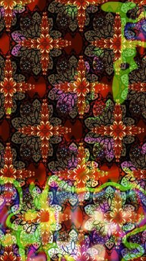 Kahverengi ve siyah renkli çiçekler. Sketch Colour Spring Theme eskiz kalıbı. Düz Çiçek Elementleri Tasarımı. Sevimli çiçek raster deseni.