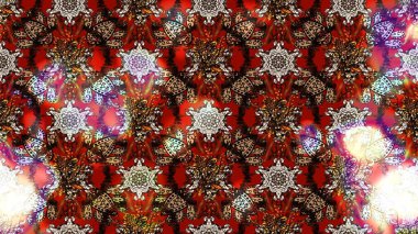 Kahverengi ve kırmızı renkte çiçekler. Yumuşak, bahar çiçekli arka plan. Raster çiçek desenli ve çiçekli..