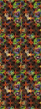 Çiçekli karalama şeklinde Raster çiçek deseni. Nazikçe, güzel çiçek arkaplanı. Kahverengi ve siyah renkte çiçekler.