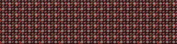 Eskiz arkaplan modeli. Siyah ve kırmızı renklerde yaprakları olan yabani çiçekler. Suluboya, elle çizilmiş. Raster illüstrasyonu.