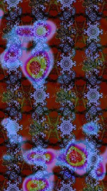 Küçük renkli çiçekler. Küçük çiçekte güzel bir desen. Motley illüstrasyonu. Çiçekli bahar çiçekleri. Moda baskıları için zarif bir şablon. Çizim.