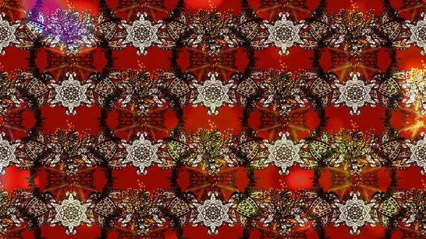 Düz Çiçek Elementleri Tasarımı. Renkli Bahar Teması eskiz kalıbı. Raster illüstrasyonundaki çiçek desenli çizim. Güzel kumaş deseni.