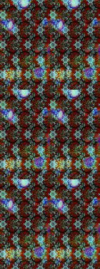 Eski moda arka plan. Çiçek çelengi. Desen, çizim, çiçek sınırı. Raster illüstrasyonu. Kıvırcık, parlak örgü. Güzel, pürüzsüz kumaş, tuval..