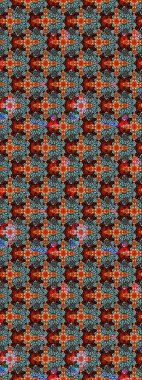 Düz Çiçek Elementleri Tasarımı. Güzel kumaş deseni. Zentangle soyut çiçekleri. Raster illüstrasyonu. Karalama çiçeği. Renkli Bahar Teması çizim şablonu.