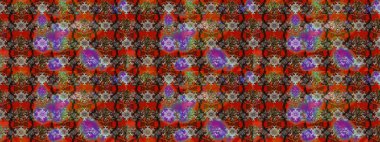 Raster güzel bir çiçek deseni çizmiş. Bahar mevsimi. Tatil havası. Nazik romantik baskı. Kahverengi ve kırmızı renkte çiçekler.