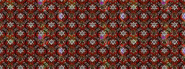 Küçük çiçekteki sevimli çiçek deseni. Kahverengi ve kırmızı renkte çiçekler.