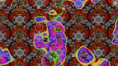 Çiçek desenli eskiz, darbeler, sıçramalar, yaz çiçekleri. Raster illüstrasyonu. Gri ve kahverengi renkte çiçekler.