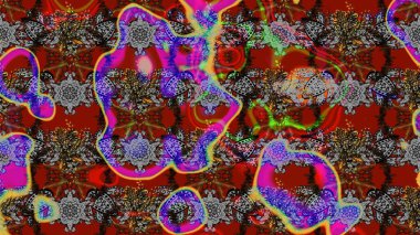 Düz Çiçek Elementleri Tasarımı. Sketch Colour Spring Theme eskiz kalıbı. Gri ve kırmızı renkte çiçekler. Sevimli çiçek raster deseni.