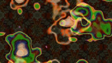 Yumuşak, bahar çiçekleri kahverengi ve gri renklerde. Raster illüstrasyonu. Raster çiçek desenli ve çiçekli..