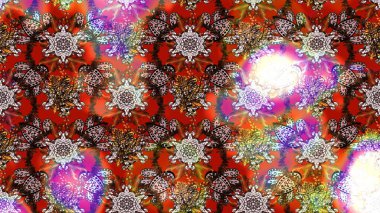 Raster illüstrasyonu. Raster illüstrasyonu. Kahverengi ve nötr renklerde çiçekler. Çiçek desenli çizim. Asya tekstil tarzında.