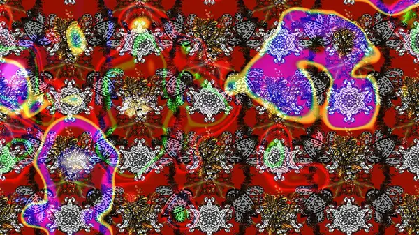 Üst manzara, yumuşak kırmızı ve kahverengi renk. Sevgililer günü ve tebrik kartı konsepti için şık bir davetiye. Manzaralı çiçek deseni. Çiçek kompozisyonu, el boyası, hassas şablon..