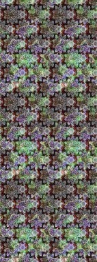 Küçük çiçekteki sevimli çiçek deseni. Varicologray ve nötr raster çizimi. Birçok gri ve nötr soyut çiçekli tropik çizim deseni.