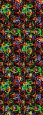 Küçük renkli çiçekler. Moda baskıları için zarif bir şablon. Motley illüstrasyonu. Çiçekli bahar çiçekleri. Küçük çiçekte şirin desenler.