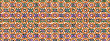 Doğu tarzı arabesk tarzında altın elementler. Turuncu ve bej renklerde kusursuz desen. Raster altın pürüzsüz desen. Kusursuz altın desenli bukleler..