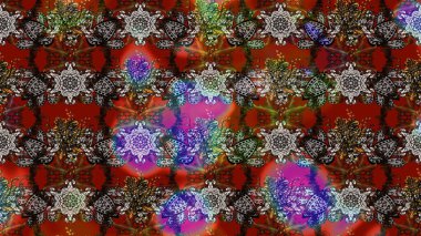 Renkli Bahar Teması eskiz kalıbı. Kahverengi ve gri renkli çiçekler. Çiçek desenli eskiz, yaz çiçekleri. Düz Çiçek Elementleri Tasarımı.