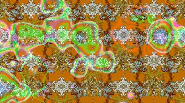 Raster - stok. Suluboya, elle çizilmiş. Vadinin çiçekleri kahverengi ve turuncu renklerde. Taslak arkaplan deseni.