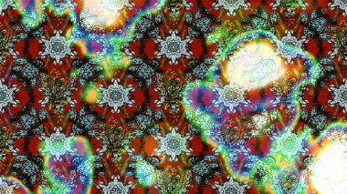 Raster illüstrasyonundaki çiçek desenli çizim. Çiçekler suluboya tarzında kahverengi ve nötr renklerde.