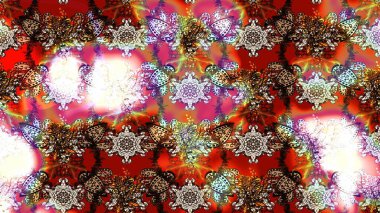 Güzel kumaş deseni. Düz Çiçek Elementleri Tasarımı. Renkli Bahar Teması eskiz kalıbı. Raster illüstrasyonunda çiçek deseni çizimi.