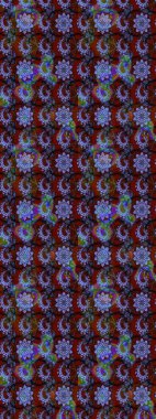 Kırmızı ve mavi renkte çiçekler. Nazik, narin çiçek arkaplanı. Raster çiçek desenli ve çiçekli..