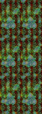 Çizim çiçek deseni duvar kâğıdı olarak kullanılabilir. Renkli çiçekler. Raster illüstrasyonu.