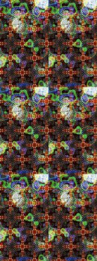 Eskiz geçmişi. Eski usul. Tomurcukları papatya çiçekleri olan sevimli bir çiçek deseni. Kumaş, tekstil, duvar kağıdı baskısı için. Raster illüstrasyonu. Miles Fleur, dandik süs.