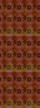 Kahverengi renkli etnik çiçeklerin olduğu zarif bir eskiz modeli. Raster Çiçek İllüstrasyonu güzel tekstil..