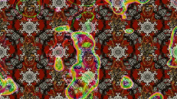 Raster kına dövme tarzı. Kullanılabilir Tekstil, tebrik kartı, boyama kitabı, telefon durumda yazdırma için. Hint çiçek desenli madalyon desen. Etnik Mandala süsleme.