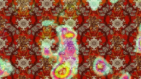 Tekstil, kumaş, kapaklar, duvar kağıtları, baskı, naylon, koleksiyon defteri, örgü, dekupaj için güzel bir eskiz. Küçük kahverengi ve kırmızı çiçeklerle oldukça kaliteli besin torbası deseni.