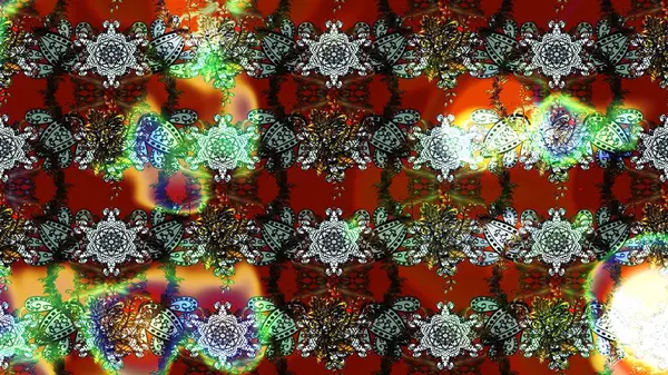 Küçük çiçekte güzel bir desen. Moda baskıları için zarif bir şablon. Çiçekli bahar çiçekleri. Küçük renkli çiçekler. Motley illüstrasyonu.