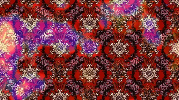 Çiçek deseni. Raster illüstrasyonu. Flower eskiz arka planı. Şatafatlı bahar bahçesi dokusu.