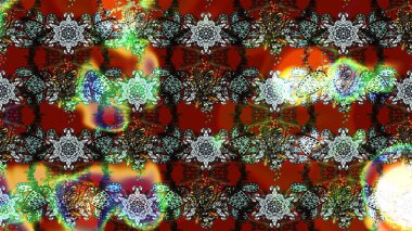 Küçük çiçekte güzel bir desen. Moda baskıları için zarif bir şablon. Çiçekli bahar çiçekleri. Küçük renkli çiçekler. Motley illüstrasyonu.