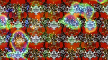 Kahverengi ve gri renkli çiçekler. Çizim çiçek deseni duvar kâğıdı olarak kullanılabilir. Raster illüstrasyonu.