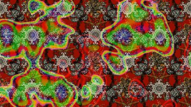 Yumuşak, bahar çiçekli arka plan. Kırmızı ve kahverengi renkte çiçekler. Raster çiçek desenli ve çiçekli..