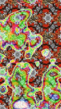 Düz Çiçek Elementleri Tasarımı. Çiçekli eskiz çizimi. Renkli Yaz Temalı eskiz kalıbı. Yeşil ve nötr renkte çiçekler.