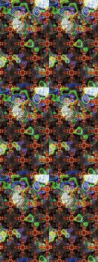 Eskiz geçmişi. Eski usul. Tomurcukları papatya çiçekleri olan sevimli bir çiçek deseni. Kumaş, tekstil, duvar kağıdı baskısı için. Raster illüstrasyonu. Miles Fleur, dandik süs.