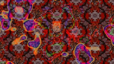 Çiçekli eskiz arkaplanı. Düz Çiçek Elementleri Tasarımı. Renkli Bahar Teması eskiz kalıbı. Çocuk stili.