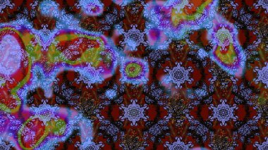 Güzel kumaş deseni. Bahar çiçekleriyle güzel bir çiçek deseni çizmişsin. Raster illüstrasyonu.