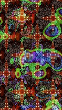 Hediye ambalaj kağıdı, tebrik kartları, posterler ve pankart tasarımı. Kahverengi ve siyah renkli çiçekler. Raster düz çiçek çizim deseni.