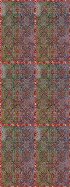 3 boyutlu çiçekler, pürüzsüz. Raster illüstrasyonu. Kahverengi ve gri renklerde.