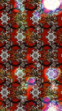 Suluboya çizim kalıbı. Çiçekler suluboya tarzında kahverengi ve kırmızı renklerde. Çiçek izi.