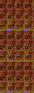 Klasik çiçek tasarımı elementleri. Kıvırcık çiçekler renkte şekillenir. Raster illüstrasyonu.