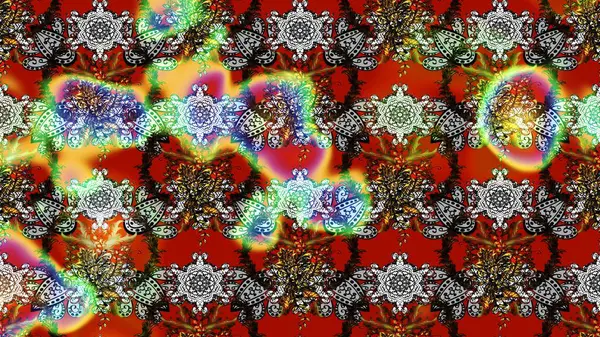 Raster Güzel kumaş deseni. Raster suluboya deseni, narin çiçekler, gri ve kırmızı çiçekler, tebrik kartı şablonu..