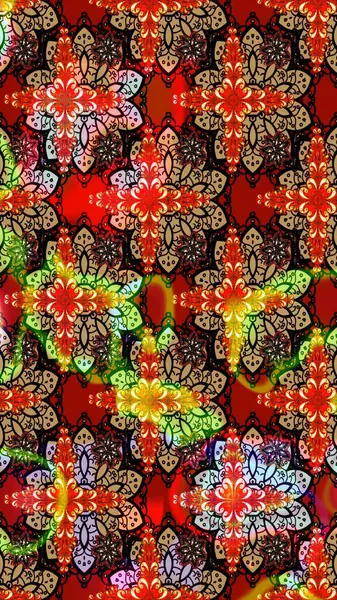 Egzotik çiçekler, kırmızı ve siyah renkler üzerine botanik, parlak klasik doğa. Klasik tropikal doğal elementlerin suluboya seti. Raster illüstrasyonu.