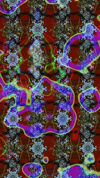 Kırmızı ve kahverengi renkte çiçekler. Hediye ambalaj kağıdı, tebrik kartları, posterler ve pankart tasarımı. Raster düz çiçek çizim deseni.