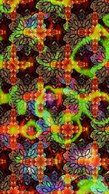 Siyah ve kahverengi renkte çiçekler. Hediye ambalaj kağıdı, tebrik kartları, posterler ve pankart tasarımı. Raster düz çiçek çizim deseni.